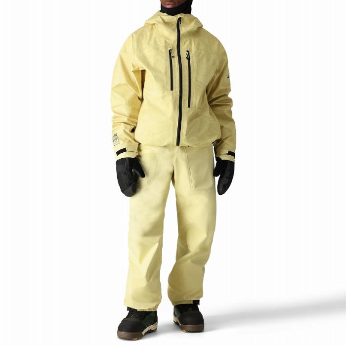 2024-25 686 GORE-TEX 3L ATV BIB Dusty Yellow シックスエイトシックス ゴアテックス スノーボード ウェア ビブパンツ メンズ 24-25 日本正規品の画像