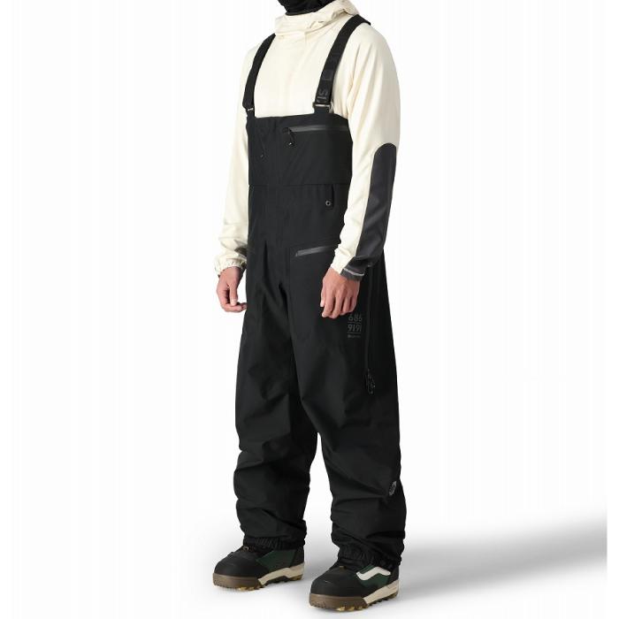 スノーボード 686 MEN'S GORE-TEX 3L ATV BIB Black 686 2024-25 GORE