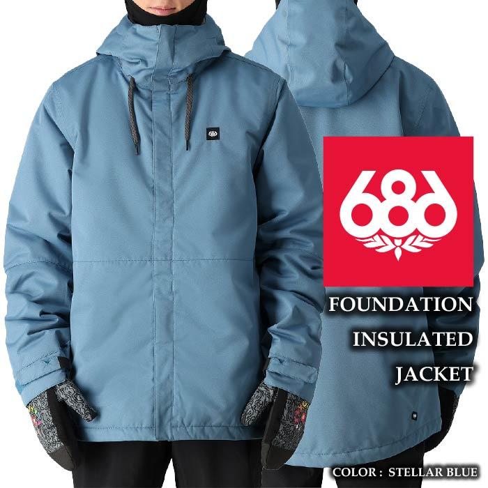 2024-25 686 FOUNDATION INSULATED JACKET Stellar Blue シックスエイトシックス スノーボード ウェア ジャケット メンズ 24-25 日本正規品