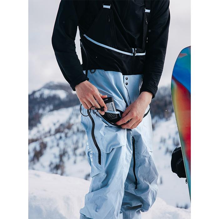 2024-25 BURTON Men's [ak] TUSK GORE-TEX PRO 3L BIB PANTS Dusty Blue バートン ゴアテックス スノーボード ウェア ビブパンツ メンズ 24-25 日本正規品の画像