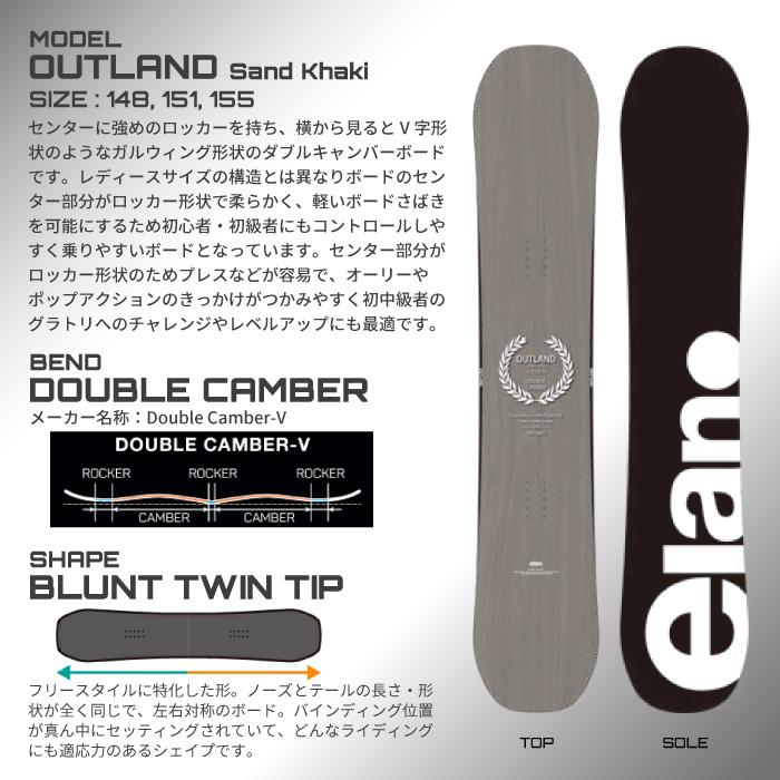 elan（エラン） 2024-25 ELAN OUTLAND Sand Khaki アウトランド