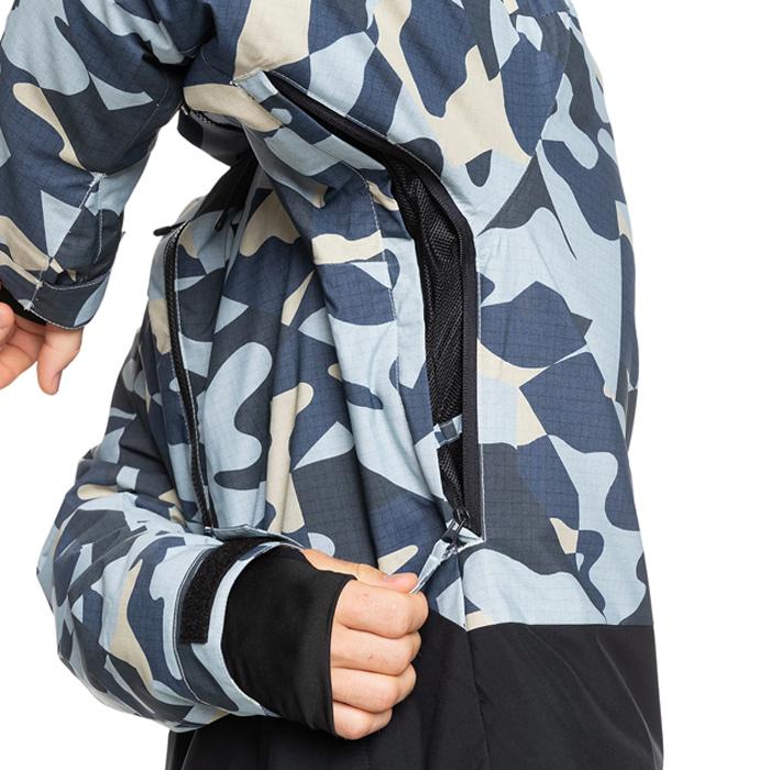 2024-25 QUIKSILVER MISSION PRINTED BLOCK JK SEF3 クイックシルバー スノーボード ウェア ジャケット メンズ レディース 24-25 日本正規品の画像
