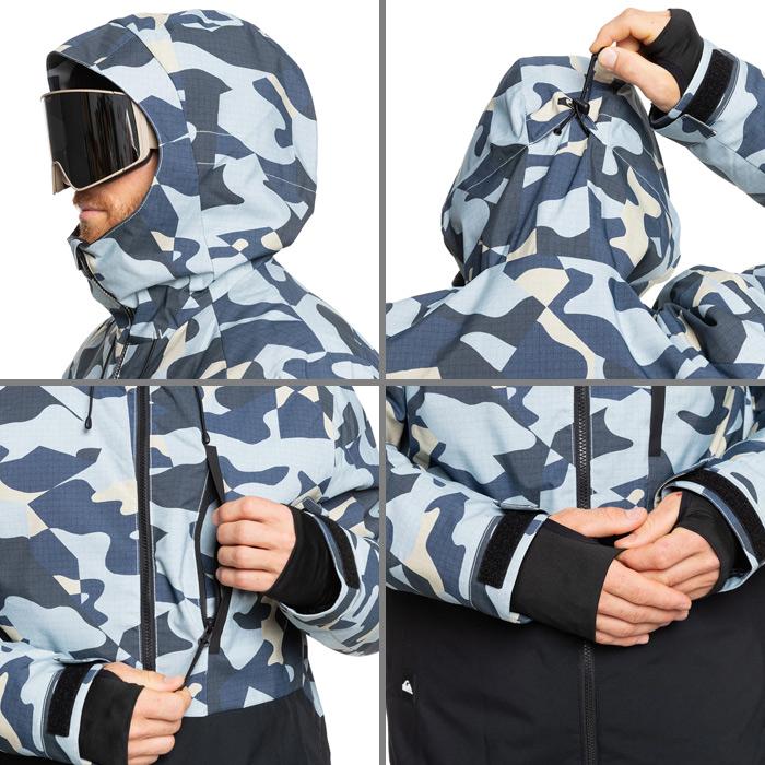 2024-25 QUIKSILVER MISSION PRINTED BLOCK JK SEF3 クイックシルバー スノーボード ウェア ジャケット メンズ レディース 24-25 日本正規品の画像
