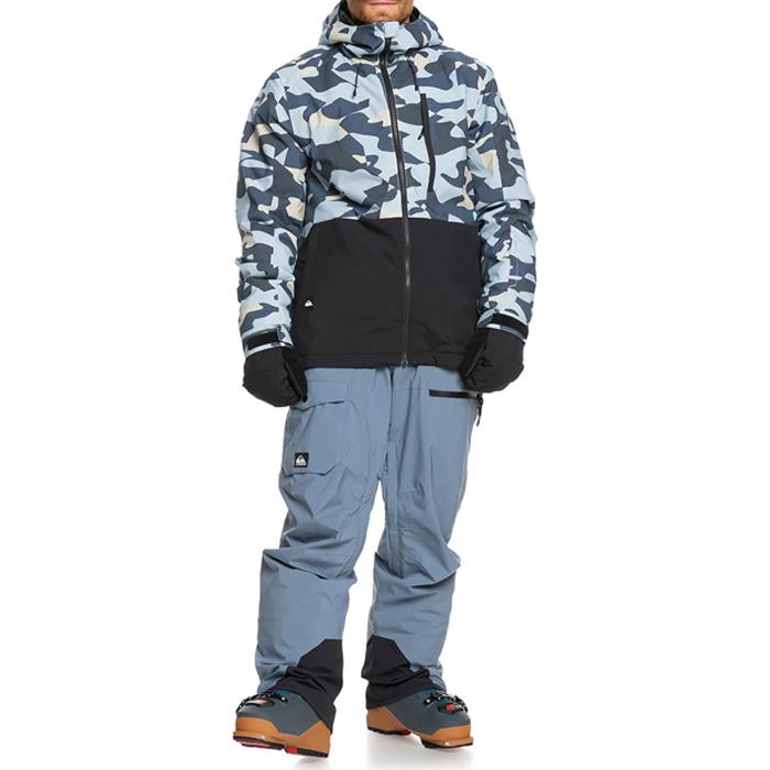2024-25 QUIKSILVER MISSION PRINTED BLOCK JK SEF3 クイックシルバー スノーボード ウェア ジャケット メンズ レディース 24-25 日本正規品の画像
