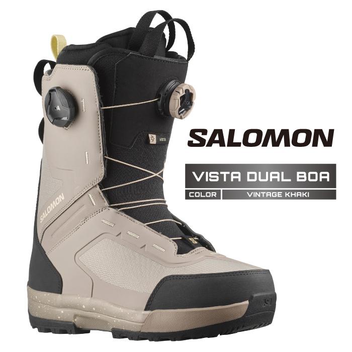 美品24-25 SALOMONサロモンVISTA DUAL　BOAブーツ26cm SALOMON（サロモン） 2024-25 SALOMON VISTA DUAL BOA Vintage Khaki