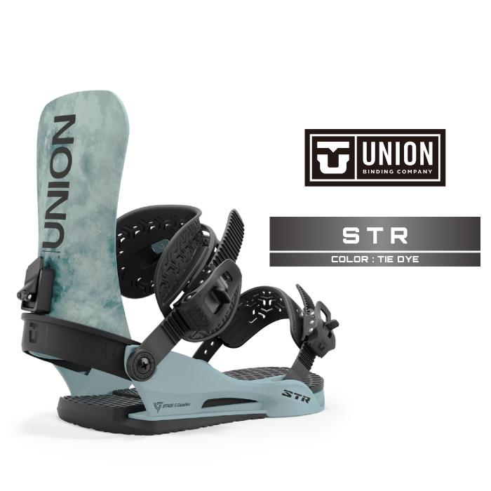 ユニオンUNION スノーボードバインディング TIE DYE24-25 モデル UNION BINDING 2024-25 UNION STR Tie Dye ユニオン エスティ―アール