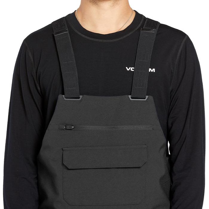 2024-25 VOLCOM ROAN BIB OVERALL Black ボルコム スノーボード ウェアー ビブパンツ メンズ 24-25 日本正規品の画像