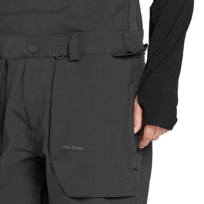 2024-25 VOLCOM ROAN BIB OVERALL Black ボルコム スノーボード ウェアー ビブパンツ メンズ 24-25 日本正規品の画像
