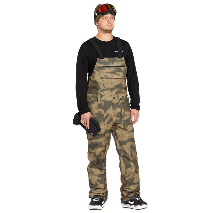 2024-25 VOLCOM ROAN BIB OVERALL Camouflage ボルコム スノーボード ウェアー ビブパンツ メンズ 24-25 日本正規品の画像