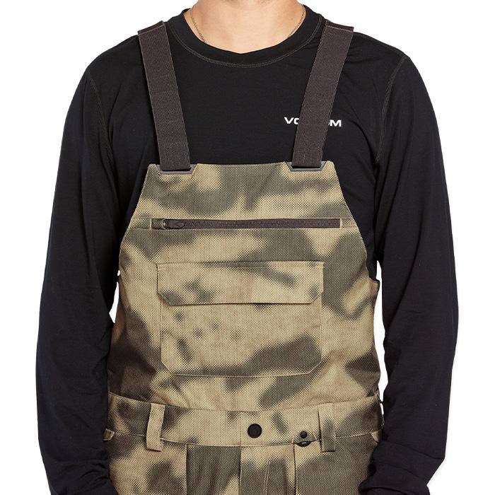 2024-25 VOLCOM ROAN BIB OVERALL Camouflage ボルコム スノーボード ウェアー ビブパンツ メンズ 24-25 日本正規品の画像