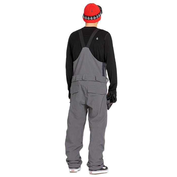 2024-25 VOLCOM ROAN BIB OVERALL Charcoal ボルコム スノーボード ウェアー ビブパンツ メンズ 24-25 日本正規品の画像