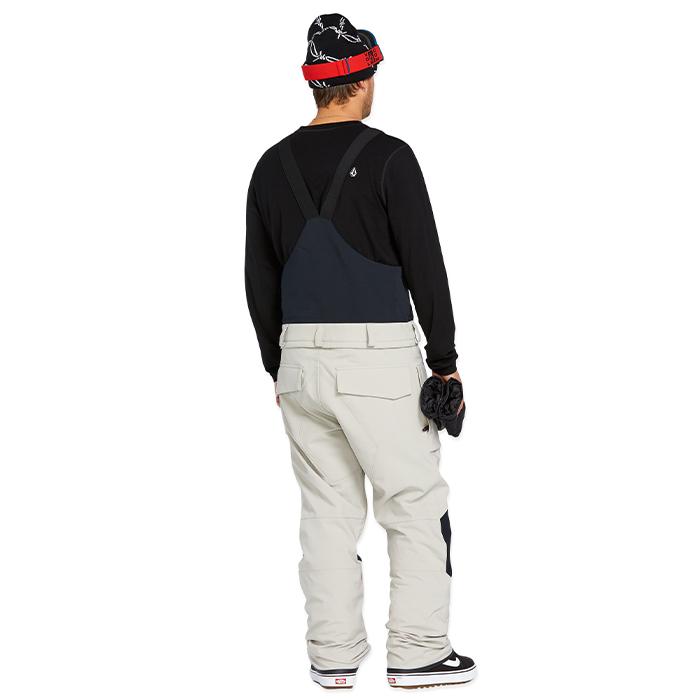 2024-25 VOLCOM ROAN BIB OVERALL Stone ボルコム スノーボード ウェアー ビブパンツ メンズ 24-25 日本正規品の画像