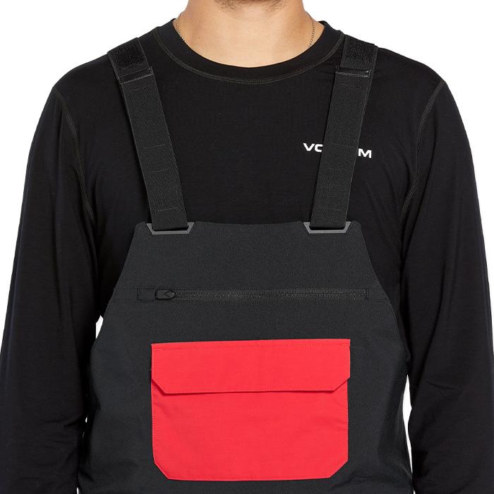 2024-25 VOLCOM ROAN BIB OVERALL Stone ボルコム スノーボード ウェアー ビブパンツ メンズ 24-25 日本正規品の画像
