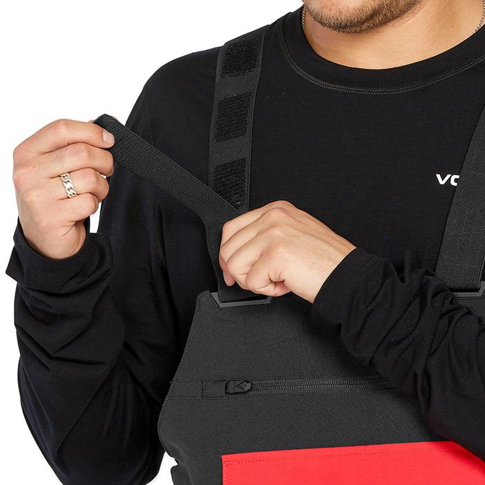 2024-25 VOLCOM ROAN BIB OVERALL Stone ボルコム スノーボード ウェアー ビブパンツ メンズ 24-25 日本正規品の画像