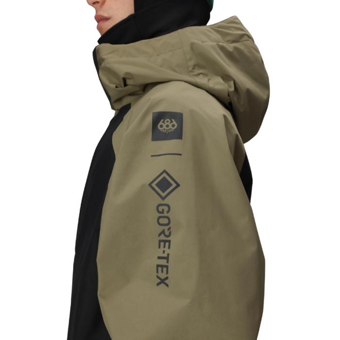 2025-26 686 MENS GORE-TEX CORE SHELL JACKET Sage Colorblock シックスエイトシックス スノーボード ウェア ジャケット メンズ 25-26 日本正規品_6