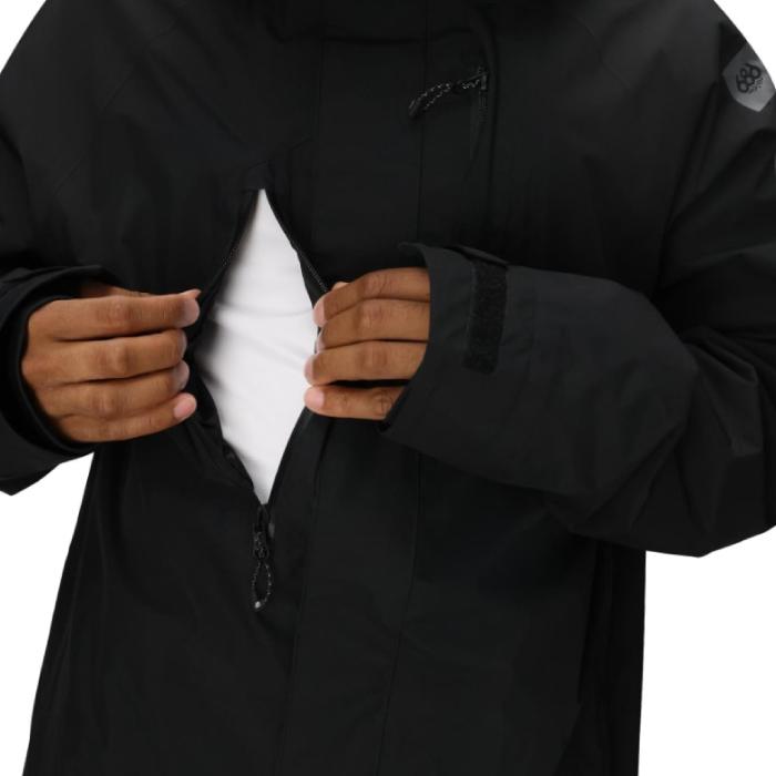 2025-26 686 MENS GORE-TEX CORE SHELL JACKET Black シックスエイトシックス スノーボード ウェア ジャケット メンズ 25-26 日本正規品_5