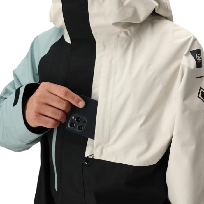 2025-26 686 MENS GORE-TEX CORE SHELL JACKET Limestone Colorblock スノーボード ウェア ジャケット メンズ 25-26 日本正規品_4