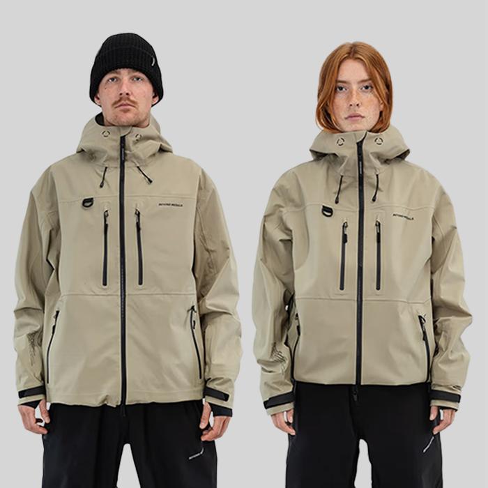 2025-26 BEYOND MEDALS PRO TECH JACKET 3L Beige ビヨンドメダルズ スノーボード ウェア ジャケット メンズ レディース 25-26 日本正規品_2