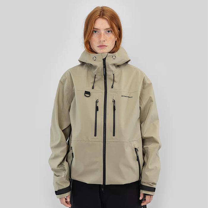 2025-26 BEYOND MEDALS PRO TECH JACKET 3L Beige ビヨンドメダルズ スノーボード ウェア ジャケット メンズ レディース 25-26 日本正規品_9