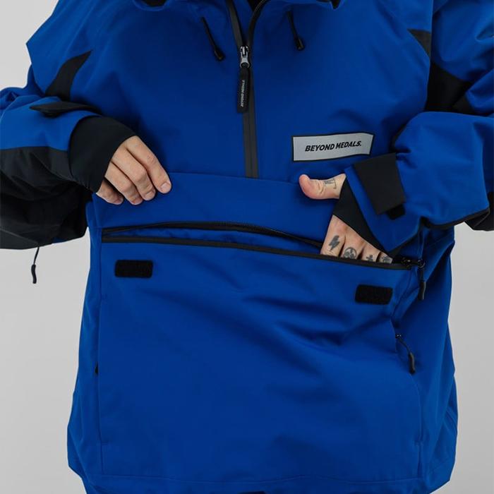 2025-26 BEYOND MEDALS RETRO ANORAK 2L Blue ビヨンドメダルズ