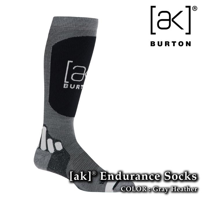 BURTON（バートン） 2025-26 BURTON AK ENDURANCE SOCKS Gray Heather