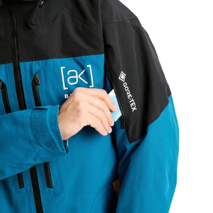 2025-26 BURTON MEN'S AK SWASH GORE-TEX JACKET True Black Blue Teal バートン ゴアテックス スノーボード ウェア ジャケット メンズ 日本正規品_6