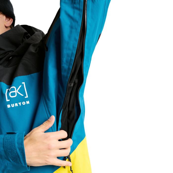 2025-26 BURTON MEN'S AK SWASH GORE-TEX JACKET True Black Blue Teal バートン ゴアテックス スノーボード ウェア ジャケット メンズ 日本正規品_7