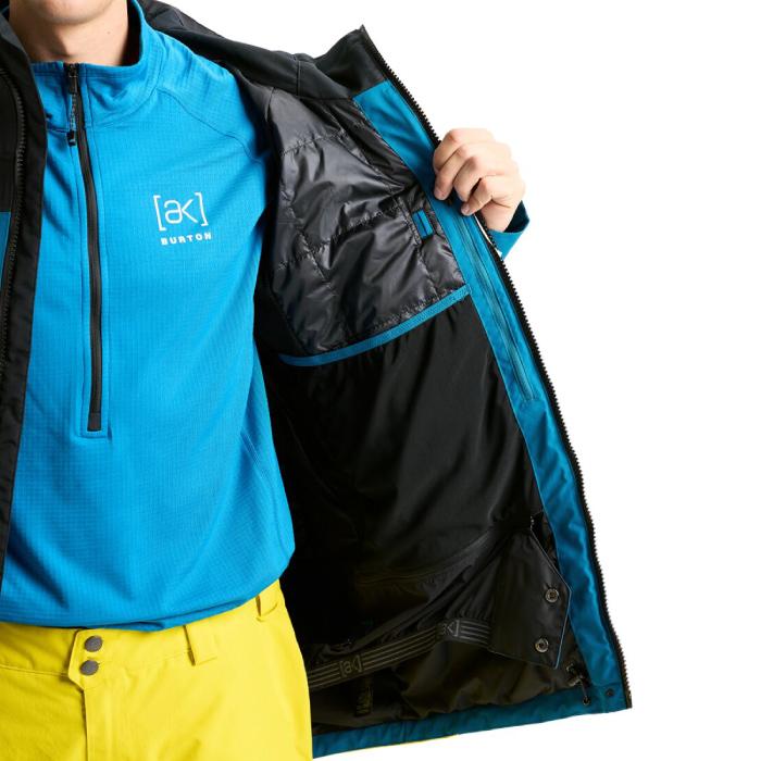 2025-26 BURTON MEN'S AK SWASH GORE-TEX JACKET True Black Blue Teal バートン ゴアテックス スノーボード ウェア ジャケット メンズ 日本正規品_9