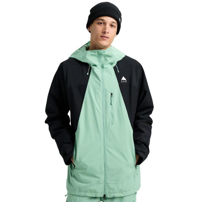 2025-26 BURTON MEN'S RESERVE 2L JACKET Soft Sage True Black バートン スノーボード ウェア ジャケット メンズ 25-26 日本正規品の画像