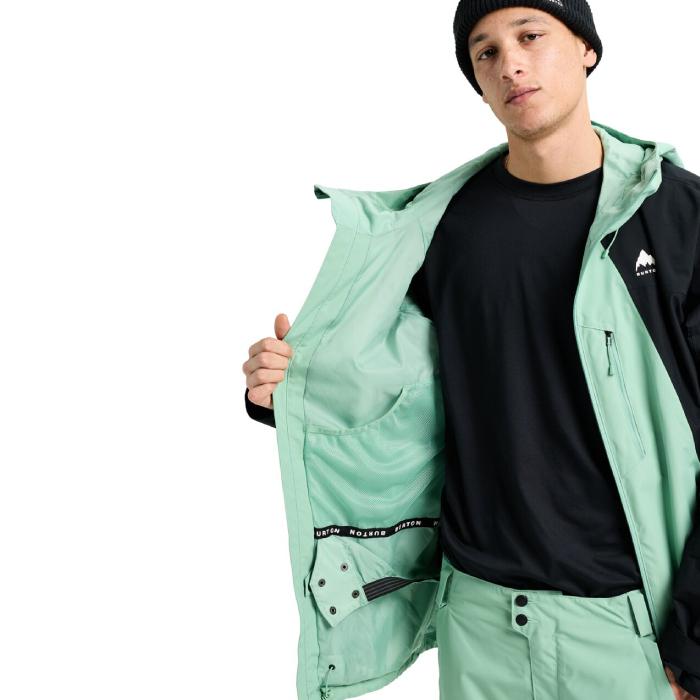2025-26 BURTON MEN'S RESERVE 2L JACKET Soft Sage True Black バートン スノーボード ウェア ジャケット メンズ 25-26 日本正規品の画像