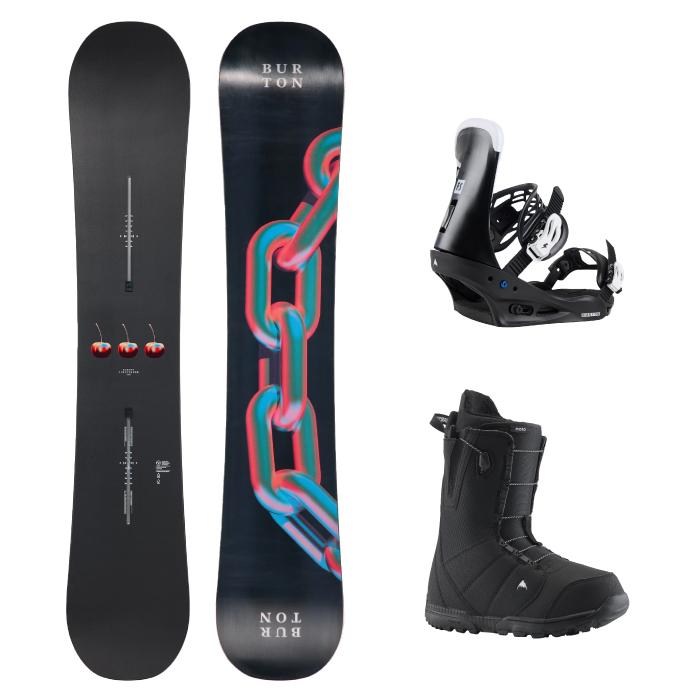 BURTON バートン カスタムバインディング付スノーボードセット CUSTOM 
