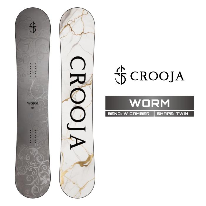 2025-26 CROOJA WORM 148cm メンズ 日本正規品 CROOJA 2025-26 CROOJA WORM クロージャ ワーム スノーボード 板