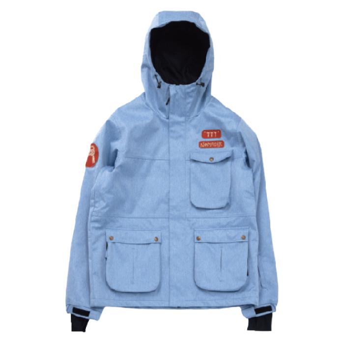 2025-26 NOMADIK 777 JACKET Blue Denim ノマディック スノーボード