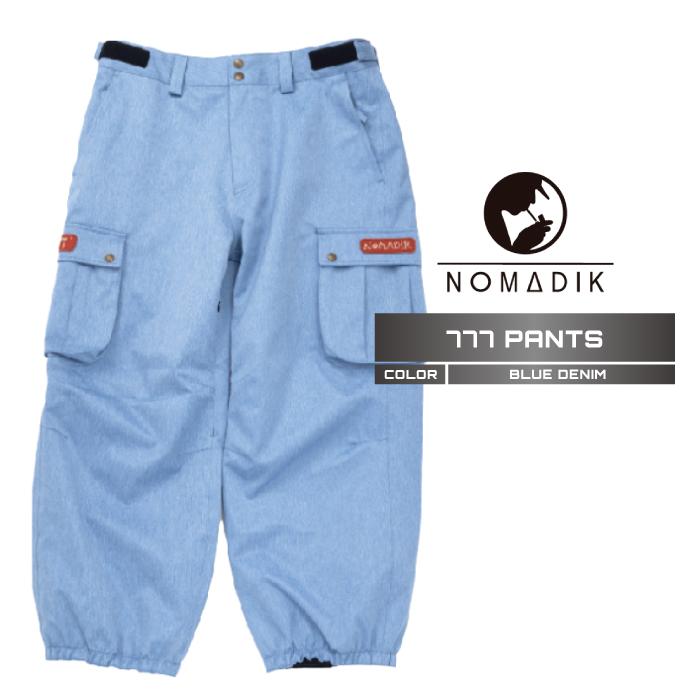 NOMADIK 777 パンツ 24-25 NOMADIK ノマディック スノーボード ユニセックス ウェア パンツ