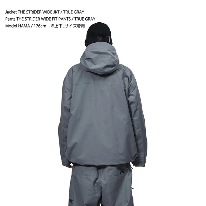 2025-26 REW STRIDER WIDE JKT 22 True Gray アールイーダブリュー スノーボード ウェア ジャケット ゴアテックス 25-26 日本正規品_2