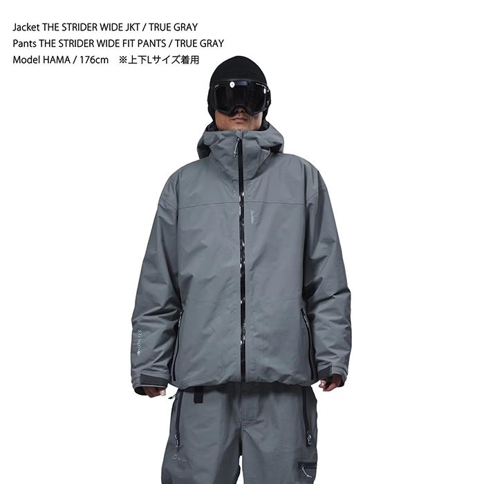 2025-26 REW STRIDER WIDE JKT 22 True Gray アールイーダブリュー スノーボード ウェア ジャケット ゴアテックス 25-26 日本正規品_3