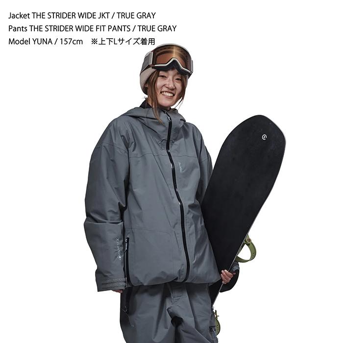 2025-26 REW STRIDER WIDE JKT 22 True Gray アールイーダブリュー スノーボード ウェア ジャケット ゴアテックス 25-26 日本正規品_4