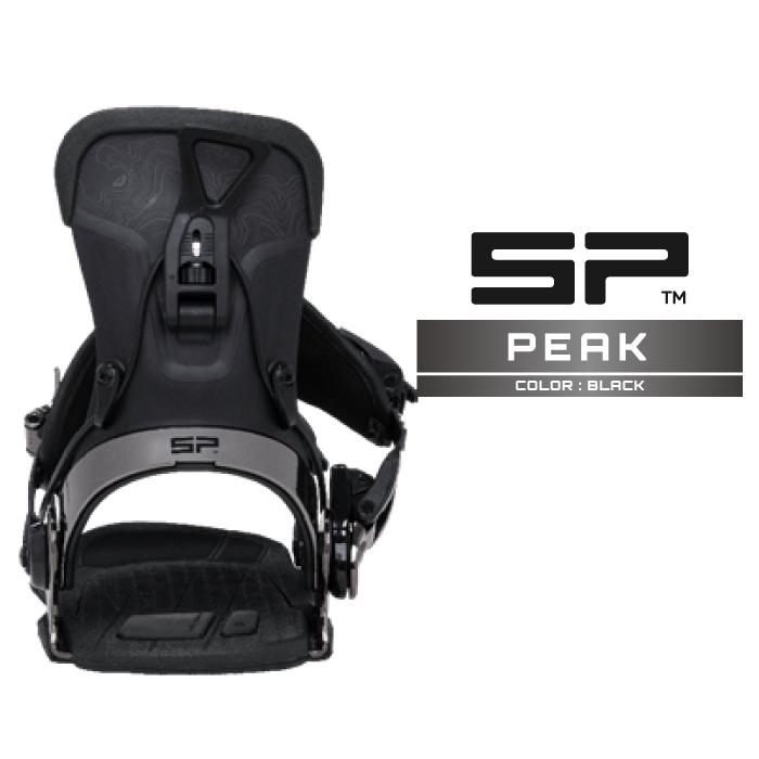 SP PEAKスノーボード ビンディング ブラック SP Binding 2026-27 SP PEAK Black エスピー ピーク スノーボード