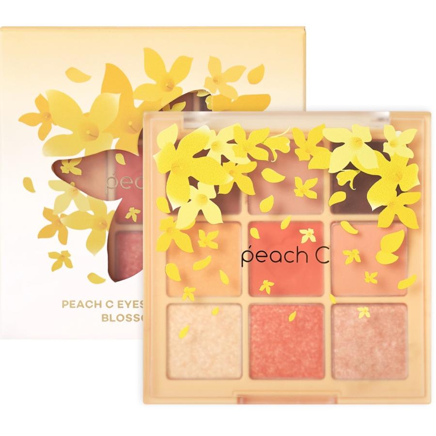 韓国コスメ アイシャドウ 9色パレット Peachc ピーチシー Peach C アイシャドウパレット ブロッサムエディション オレンジコーラル Bp02 Makebox コスメショップ 通販 Yahoo ショッピング