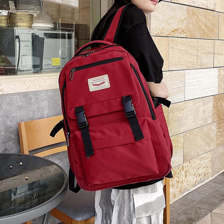 【値下げ】リュックサック メンズ レディース カップル 赤色 大容量 通勤 通学 学生 リュック リュックサック 黒 大容量 軽量 レディース 50代 通学
