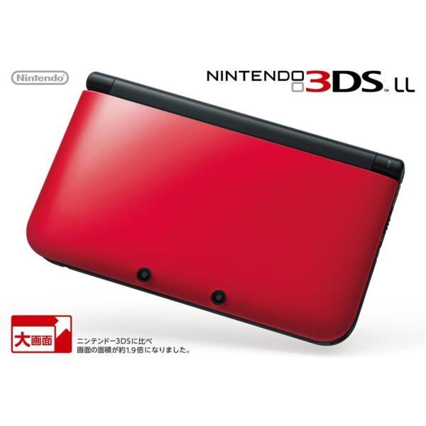 中古品)ニンテンドー3DS LL レッドXブラック 【メーカー生産終了