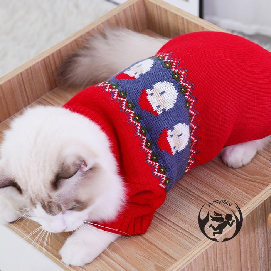 犬の服 冬用 ニットセーター クリスマス 正月 防寒 暖かい 可愛い おしゃれ 猫の服 小型犬 中型犬 大型犬 散歩着 記念撮影 お出かけ 部屋着 ペット服 Amoyisky Arh 4 Ar ピーチ ストア 通販 Yahoo ショッピング