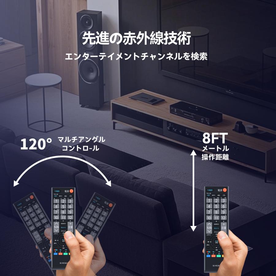 チューナーリモコン SE-R0364 for 東芝 地デジチューナー内蔵HDD