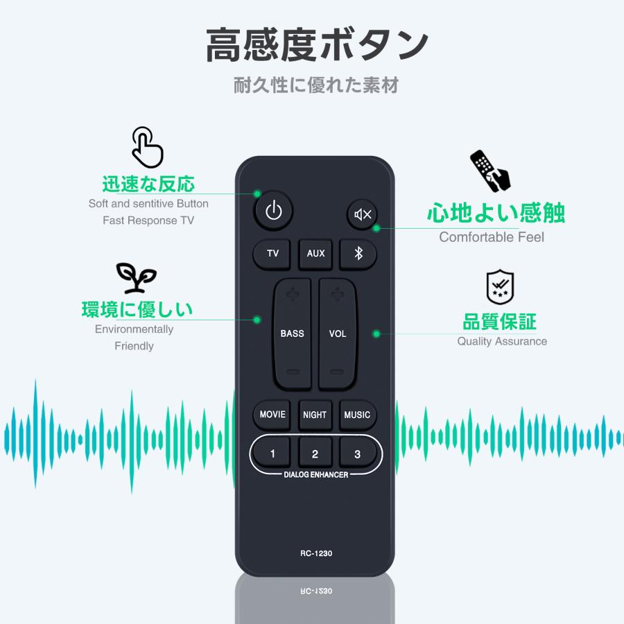 サウンドバーリモコン RC-1230 for Denon デノン サウンドバー DHT