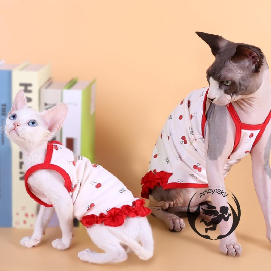 猫服 夏用 クール キャミソール ワンピース チェック柄 キャットスフィンクス ウエア ひんやり三毛猫 白黒 白猫 黒猫 チンチラ 猫の服 Pea T174 ピーチ ストア 通販 Yahoo ショッピング