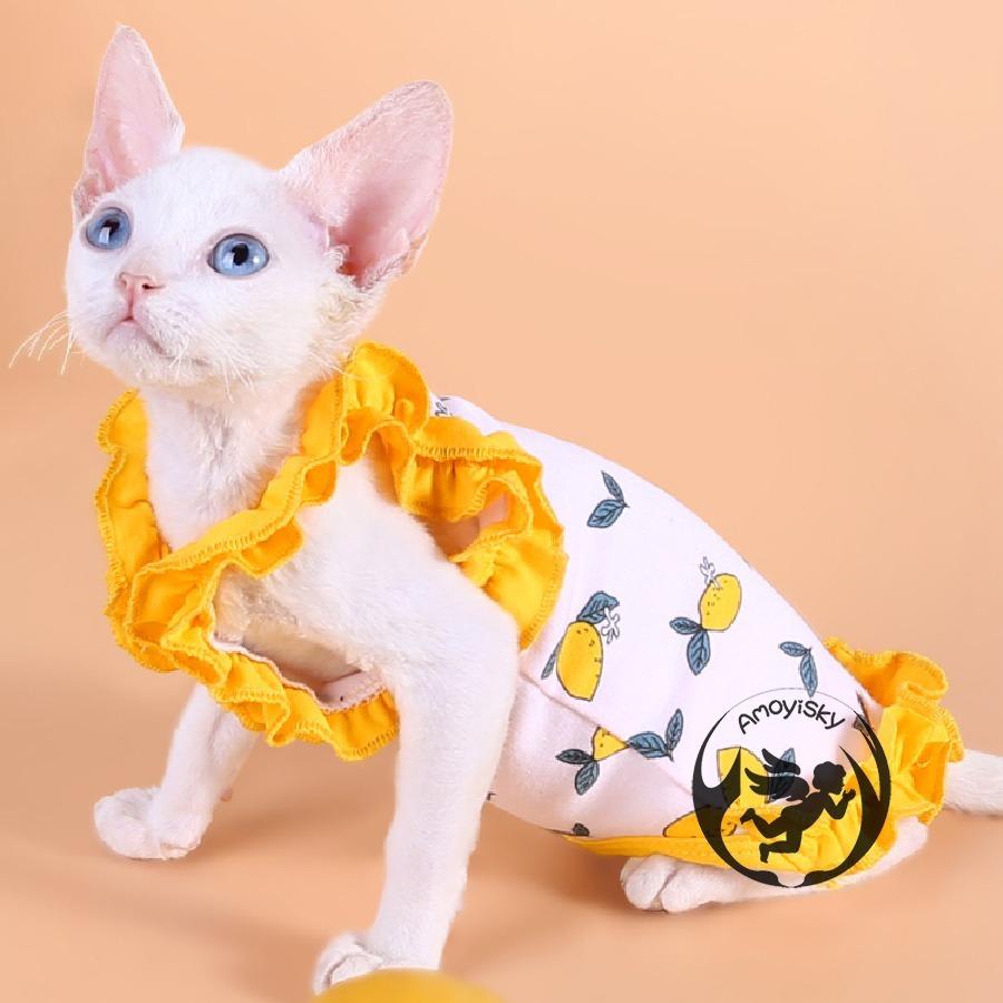 猫服 夏用 クール キャミソール ワンピース キャットスフィンクス ウエア ひんやり三毛猫 白黒 白猫 黒猫 チンチラ 猫の服 Pea T175 ピーチ ストア 通販 Yahoo ショッピング