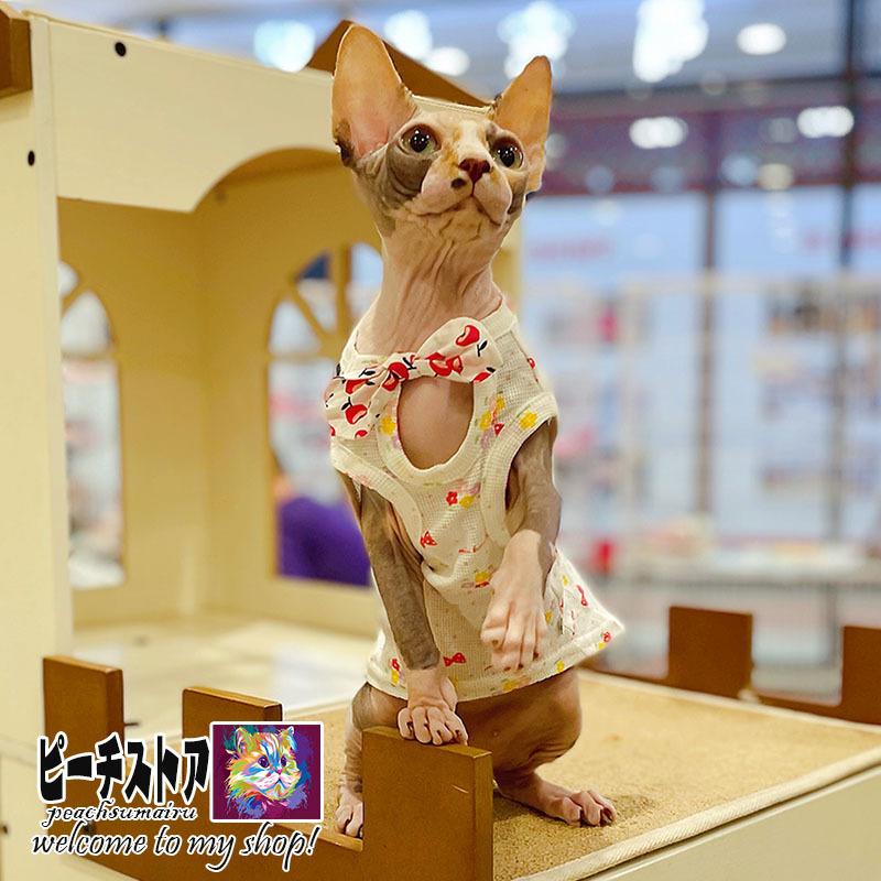 猫服 夏用 クール キャミソール タンクトップ キャットスフィンクス ウエア アボカド柄 ひんやり三毛猫 白黒 白猫 黒猫 チンチラ 猫の服 Pea T179 ピーチ ストア 通販 Yahoo ショッピング