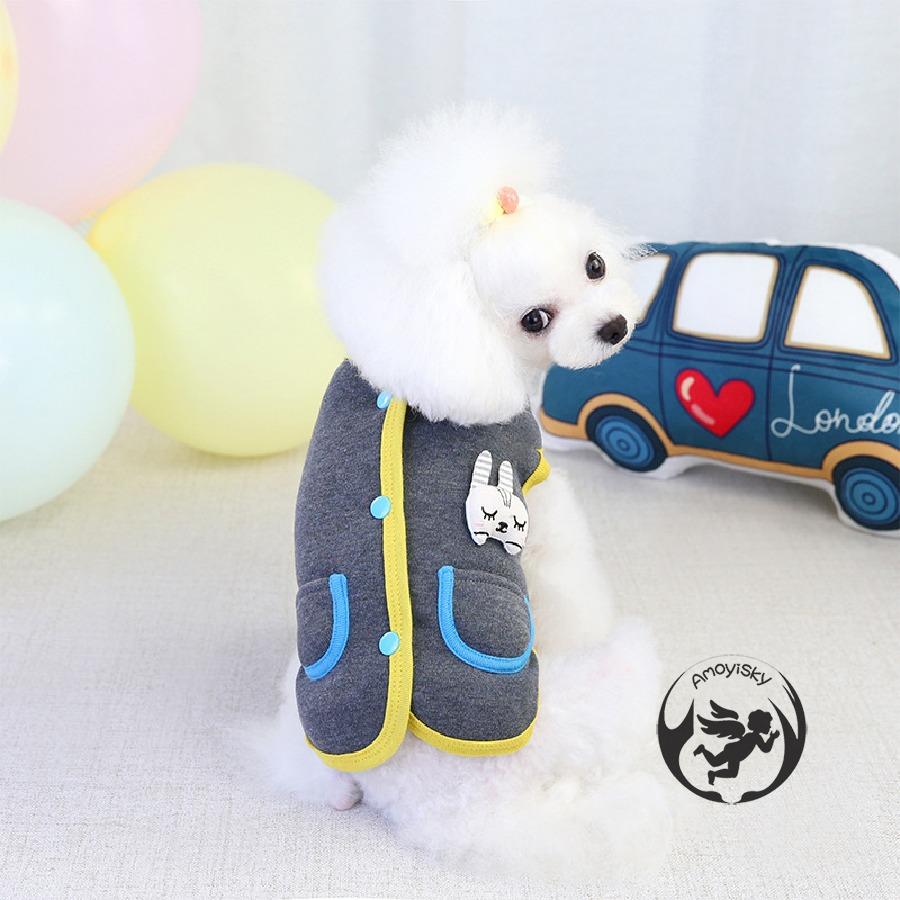 ドッグウェア ベスト 袖なし 犬の服 犬用品 ペットウェア ペット用品 小型犬 中型犬 ウサギ ボタン 後ろ開き 防寒着 防寒対策 かわいい Pesj2113 ピーチ ストア 通販 Yahoo ショッピング