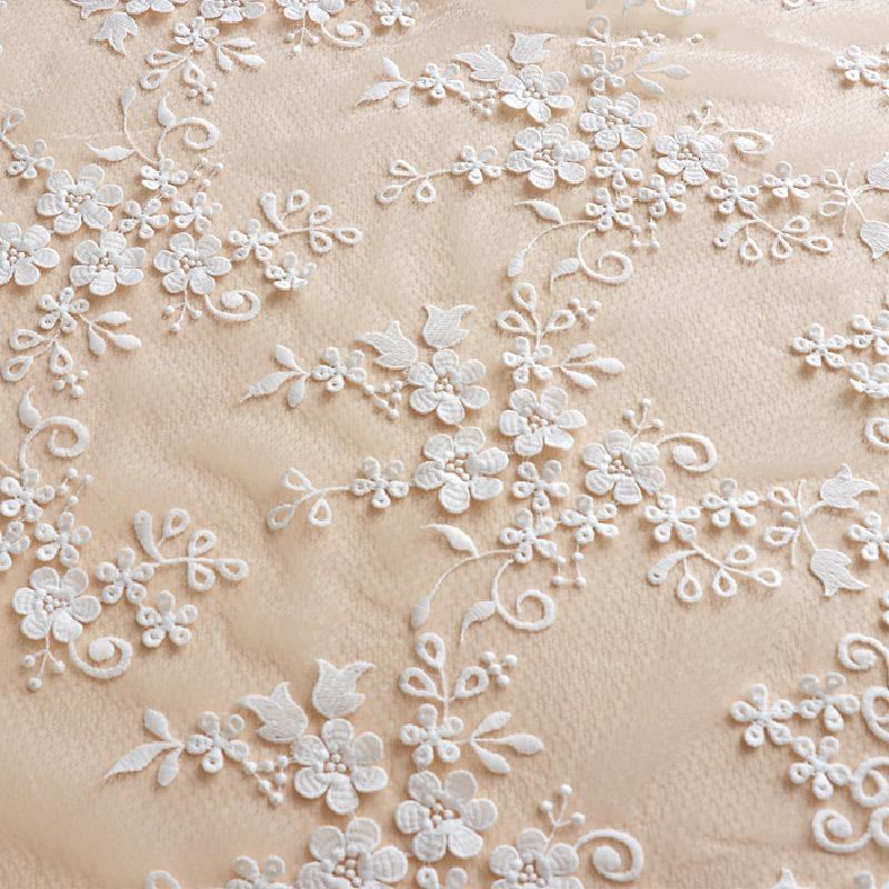 生地 刺繍 綿100 手芸 布 綿 白い手作り 刺繍生地 可愛い ハンドメイド コットン 綿レース チュールレース生地 コットンチュールレース生地幅1 25m 長さ0 5m Sd ピーチ ストア 通販 Yahoo ショッピング