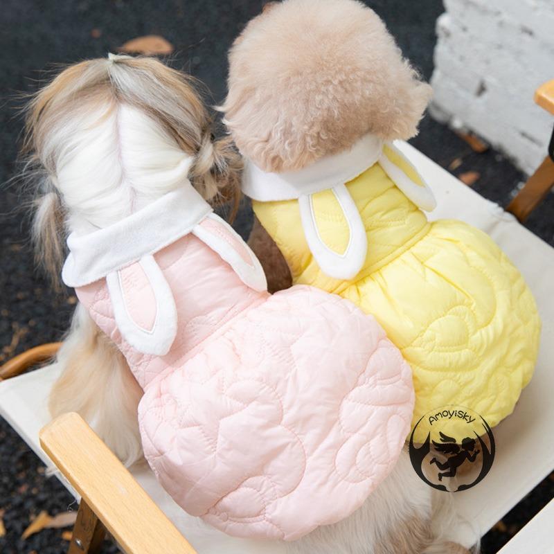 ペット服 犬服 猫服 23年 干支 兎 卯 年賀状 コスプレ 変装 可愛い 小型犬 ハロウィーン クリスマス 冬 モコモコ ふわふわ 暖かい Xmf0051 ピーチ ストア 通販 Yahoo ショッピング